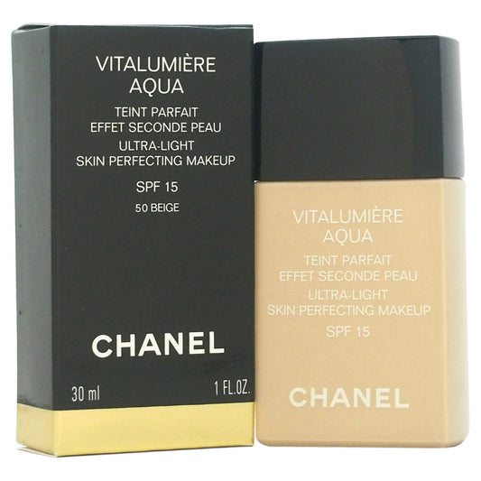 Chanel Vitalumiere Aqua Ultra Light Skin Perfecting Makeup SPF 15 (Shade 50 - Beige)