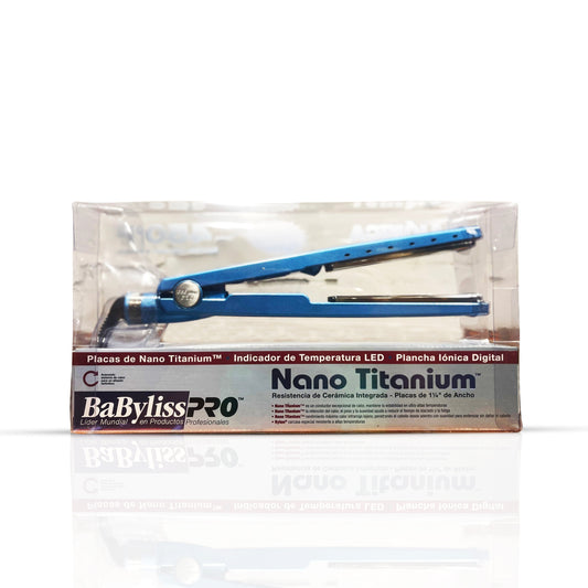 Babyliss Pro Nano Titanium Ionic 1-1/4" FLAT IRON (Spanish Title)