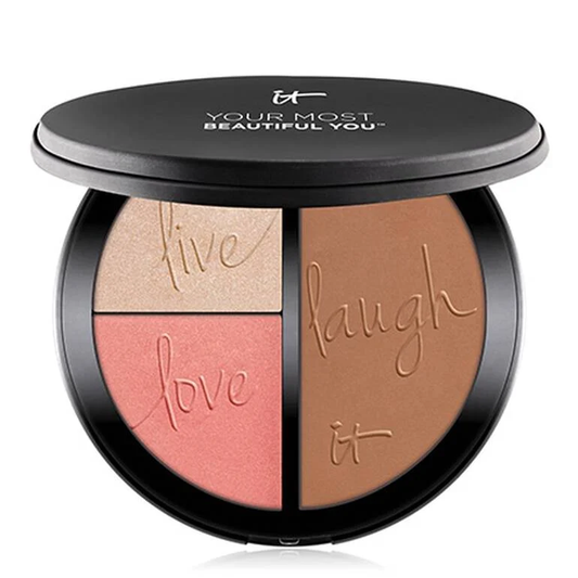 Your Most Beautiful You Anti-Aging Matte Bronzer, Luminizer and Blush Palette